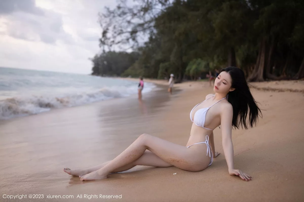 秀人集.com_[XiuRen秀人网]No.7096_模特安然anran海滩场景拍摄白色比基尼秀曼妙身姿完美诱惑写真79P