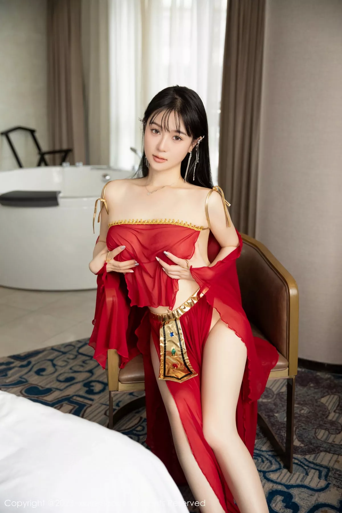 秀人集.com_[XiuRen秀人网]No.7103_模特柚琪Rich私房脱性感红色西域舞服秀曼妙身姿撩人诱惑写真74P