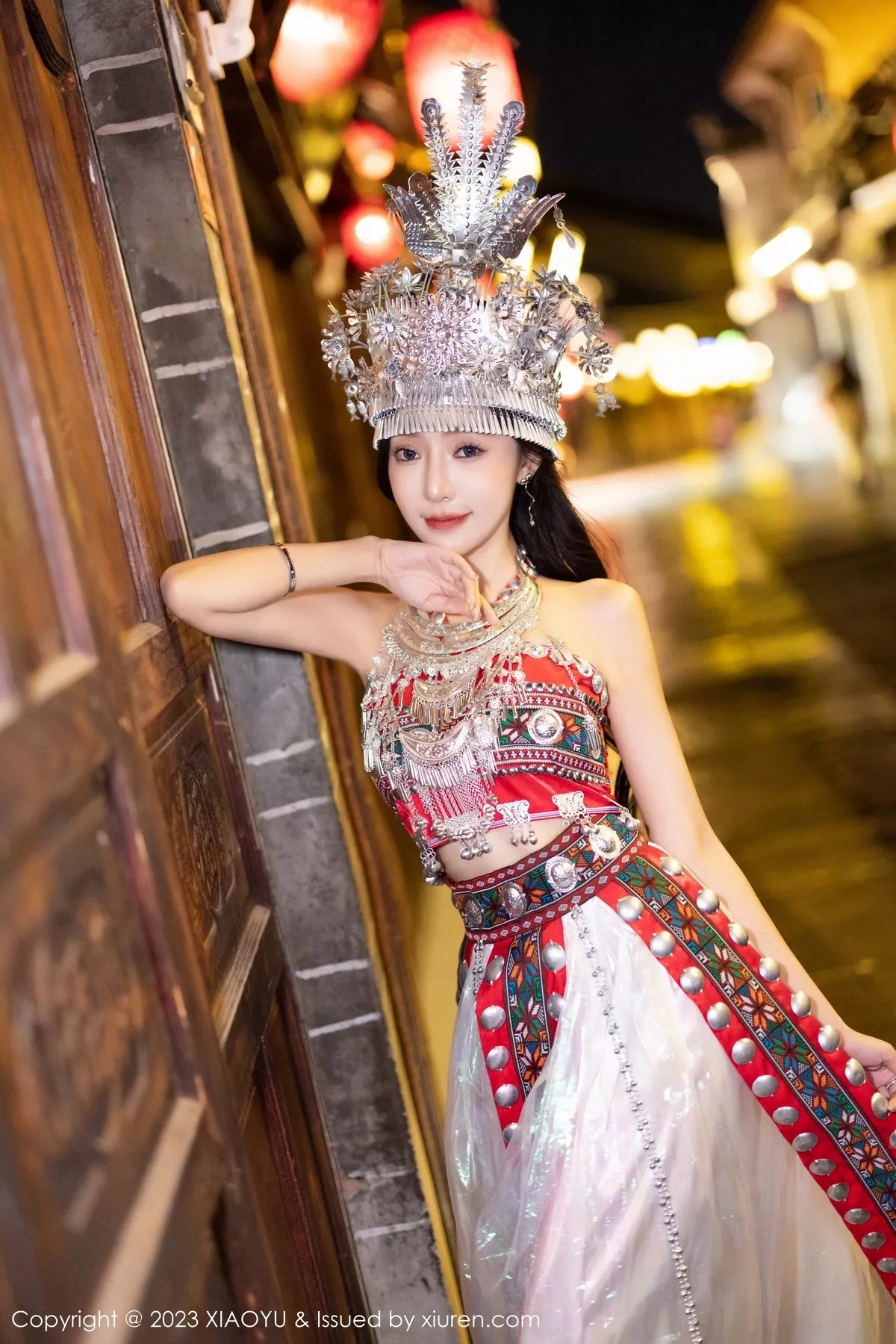 秀人集.com_[XiaoYu画语界]Vol.1091_女神王馨瑶yanni性感黑色薄纱服配开档黑丝秀曼妙身姿诱惑写真82P