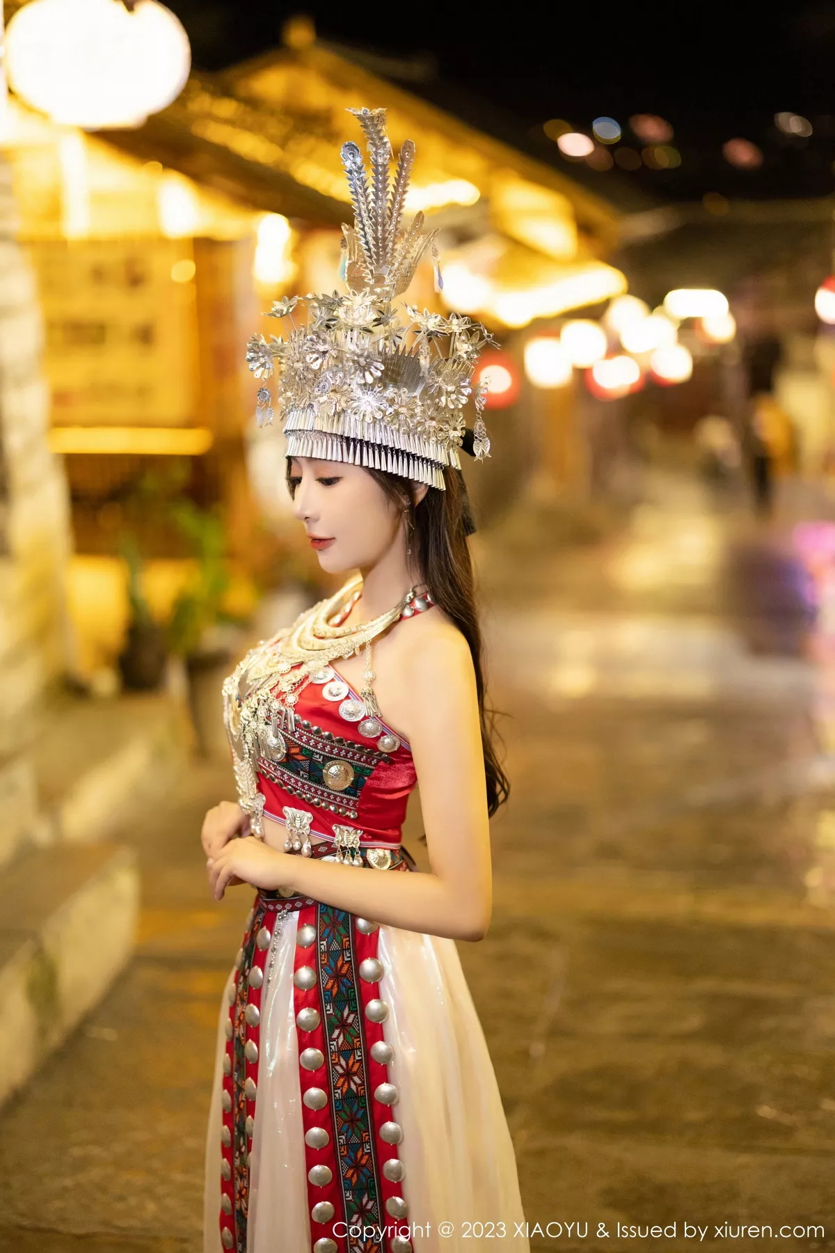 秀人集.com_[XiaoYu画语界]Vol.1091_女神王馨瑶yanni性感黑色薄纱服配开档黑丝秀曼妙身姿诱惑写真82P