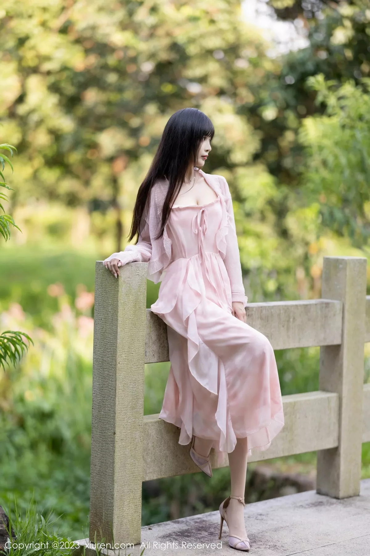 秀人集.com_[XiuRen秀人网]No.7263_模特林星阑性感粉色连衣长裙露粉色内衣配粉丝袜完美诱惑写真83P