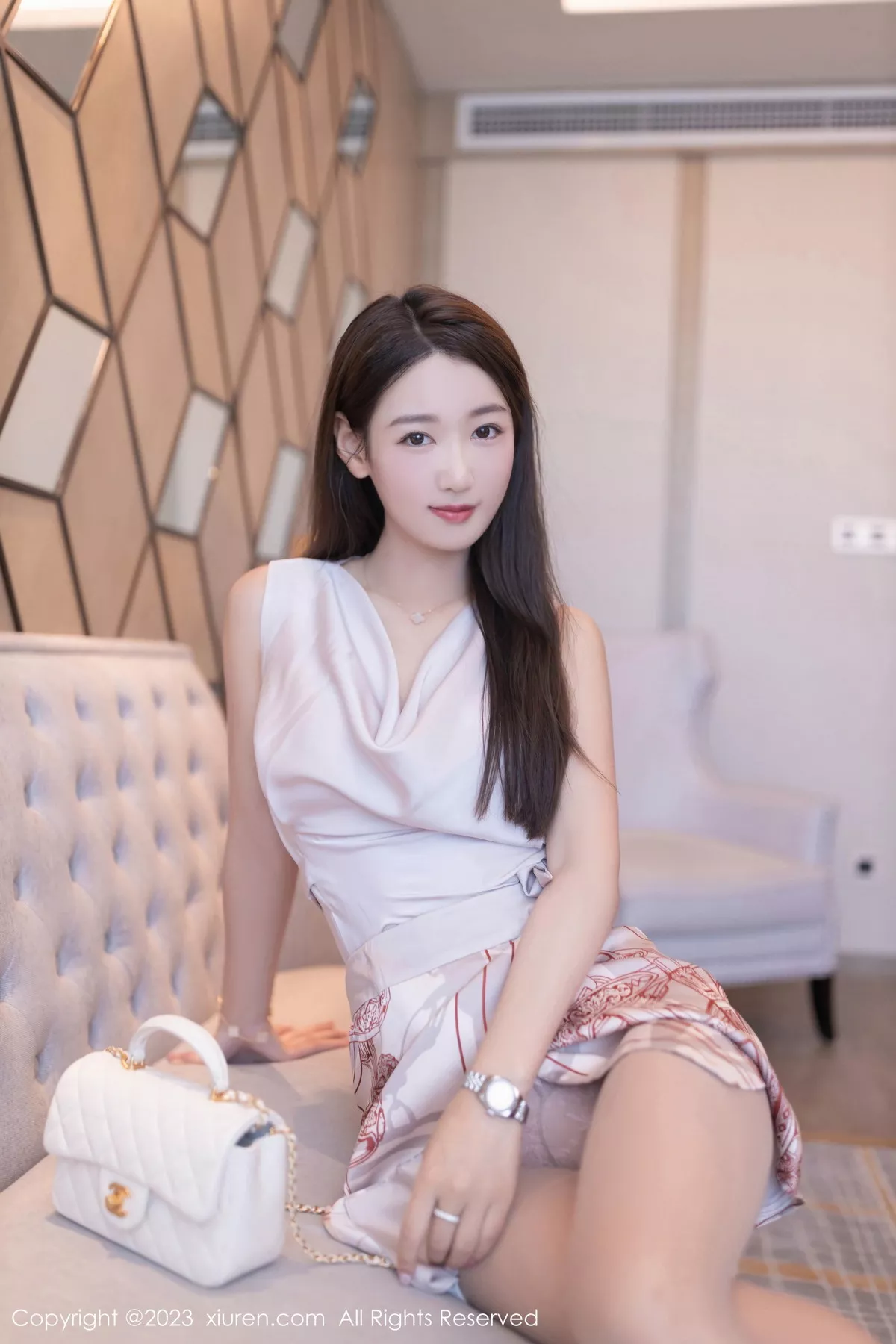 秀人集.com_[XiuRen秀人网]No.7264_模特唐安琪性感淡粉色上衣露粉色蕾丝内衣配开档肉丝诱惑写真78P