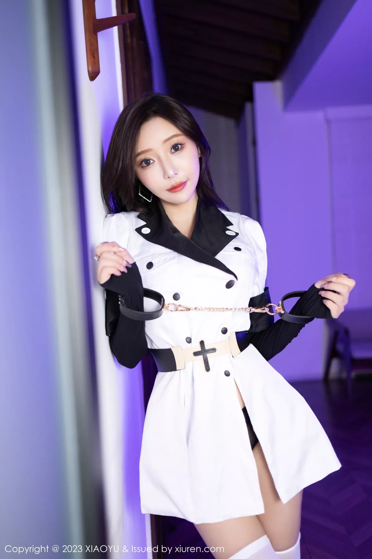 秀人集.com_[XiaoYu画语界]Vol.1103_女神王馨瑶yanni白色水手制服露性感黑色内衣配白丝袜诱惑写真81P