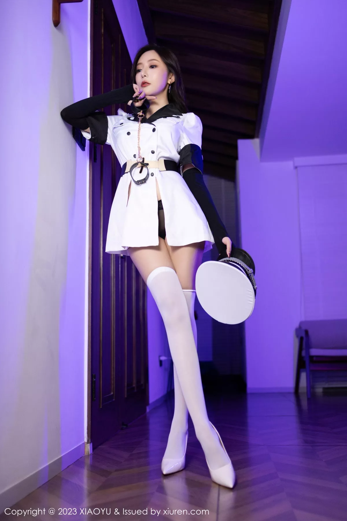 秀人集.com_[XiaoYu画语界]Vol.1103_女神王馨瑶yanni白色水手制服露性感黑色内衣配白丝袜诱惑写真81P