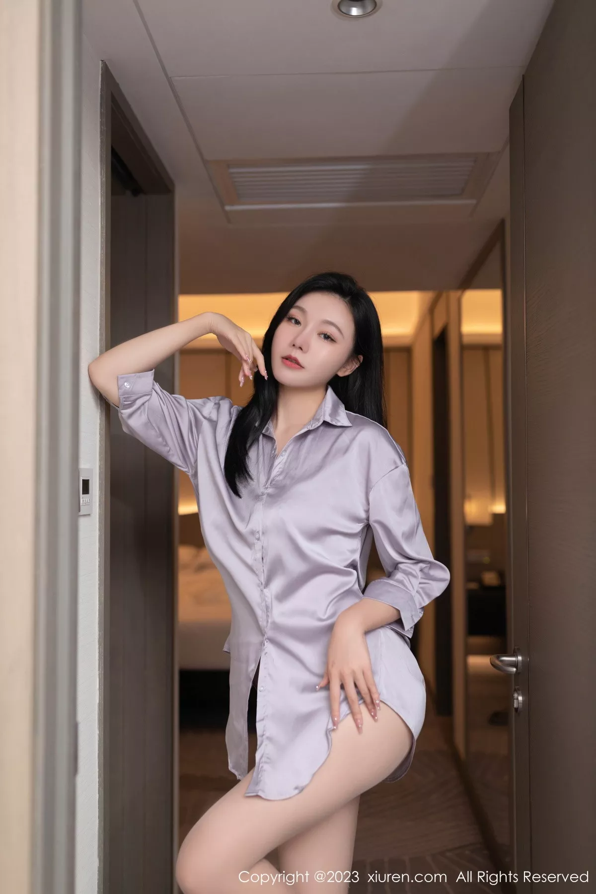 秀人集.com_[XiuRen秀人网]No.7376_模特安然anran性感紫灰上衣露轻透浅色薄纱内衣完美诱惑写真76P