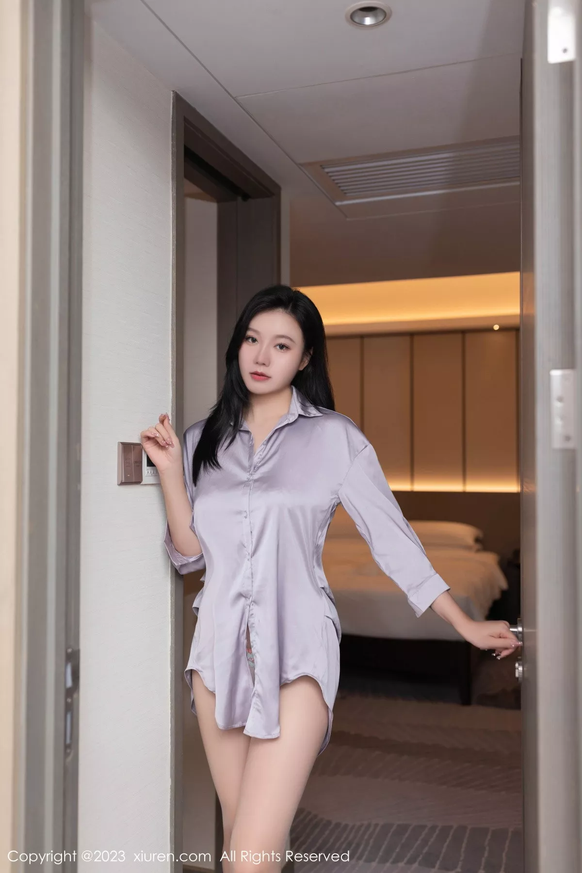 秀人集.com_[XiuRen秀人网]No.7376_模特安然anran性感紫灰上衣露轻透浅色薄纱内衣完美诱惑写真76P