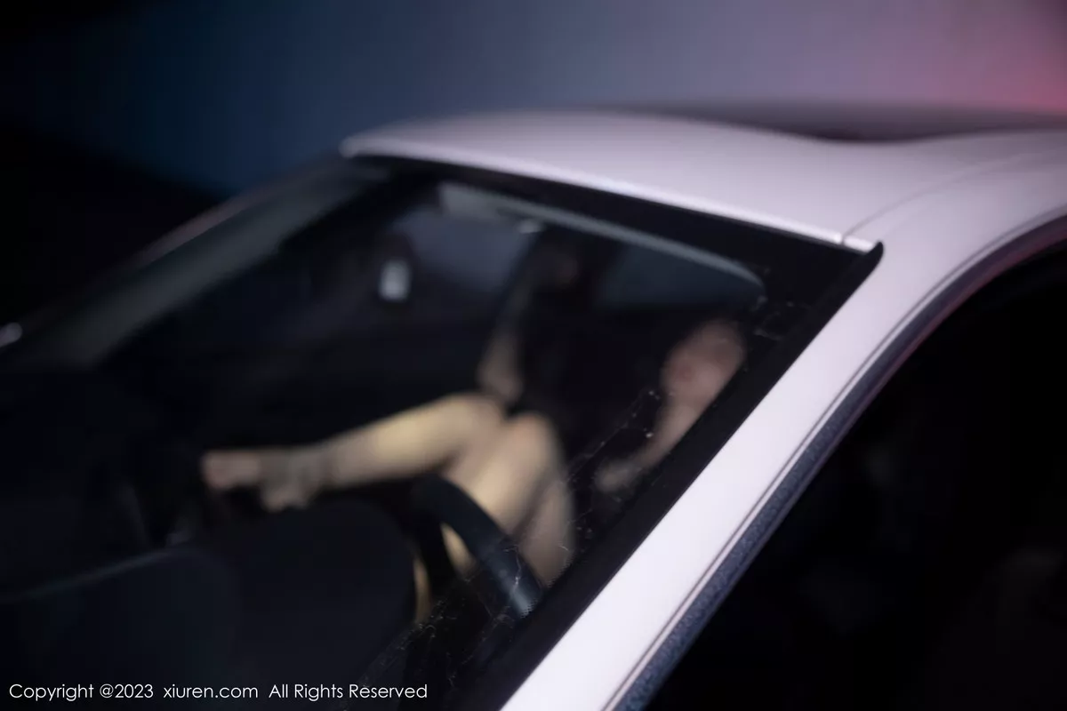 秀人集.com_[XiuRen秀人网]No.7431_女神幼幼车内场景黑色薄纱上衣配黑皮短裙露闪亮肉丝诱惑写真83P