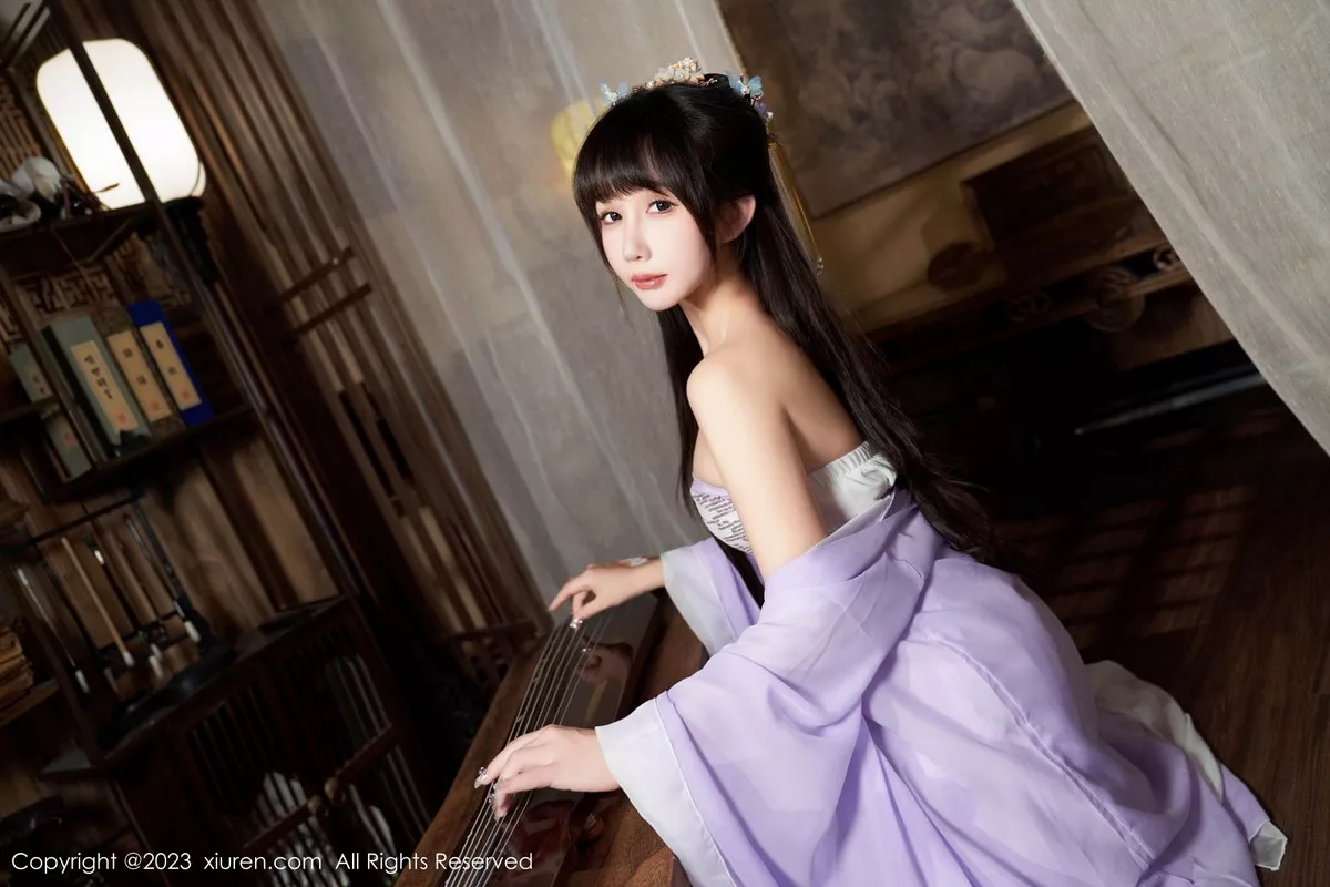 秀人集.com_[XiuRen秀人网]No.7442_模特波巧酱性感紫色薄纱情趣服配超薄肉丝秀完美身材诱惑写真85P