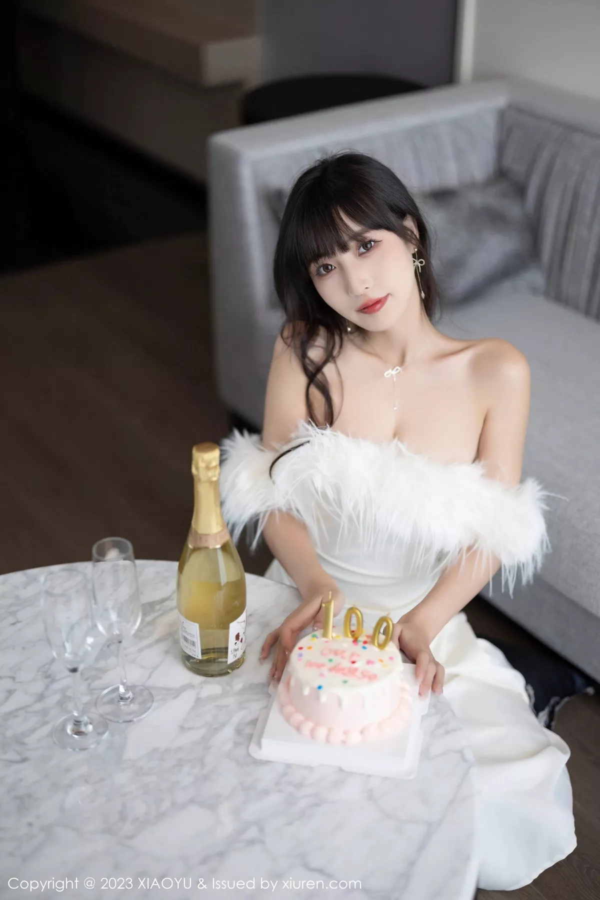 秀人集.com_[XiaoYu画语界]Vol.1120_模特林星阑白色蕾丝情趣内衣+露肩连衣裙秀曼妙身姿诱惑写真102P