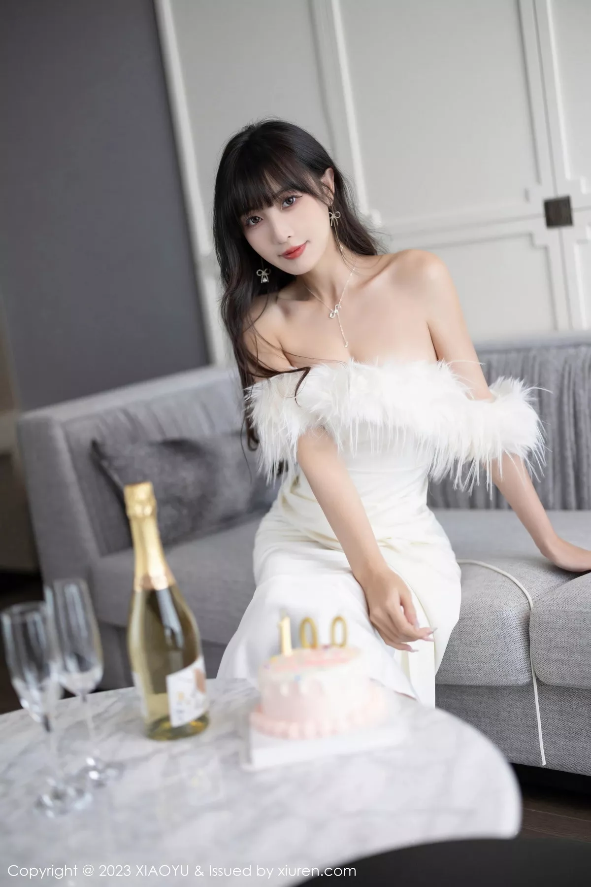 秀人集.com_[XiaoYu画语界]Vol.1120_模特林星阑白色蕾丝情趣内衣+露肩连衣裙秀曼妙身姿诱惑写真102P