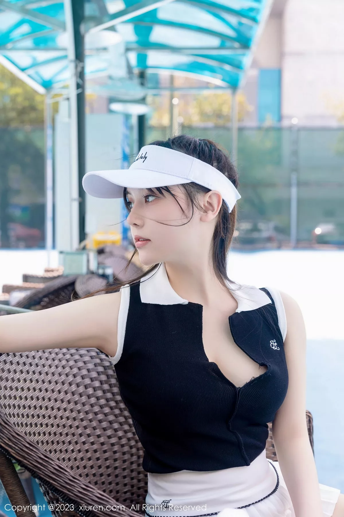 秀人集.com_[XiuRen秀人网]No.7467_模特豆瓣酱性感白色短裙网球运动服饰秀翘臀美腿撩人诱惑写真80P