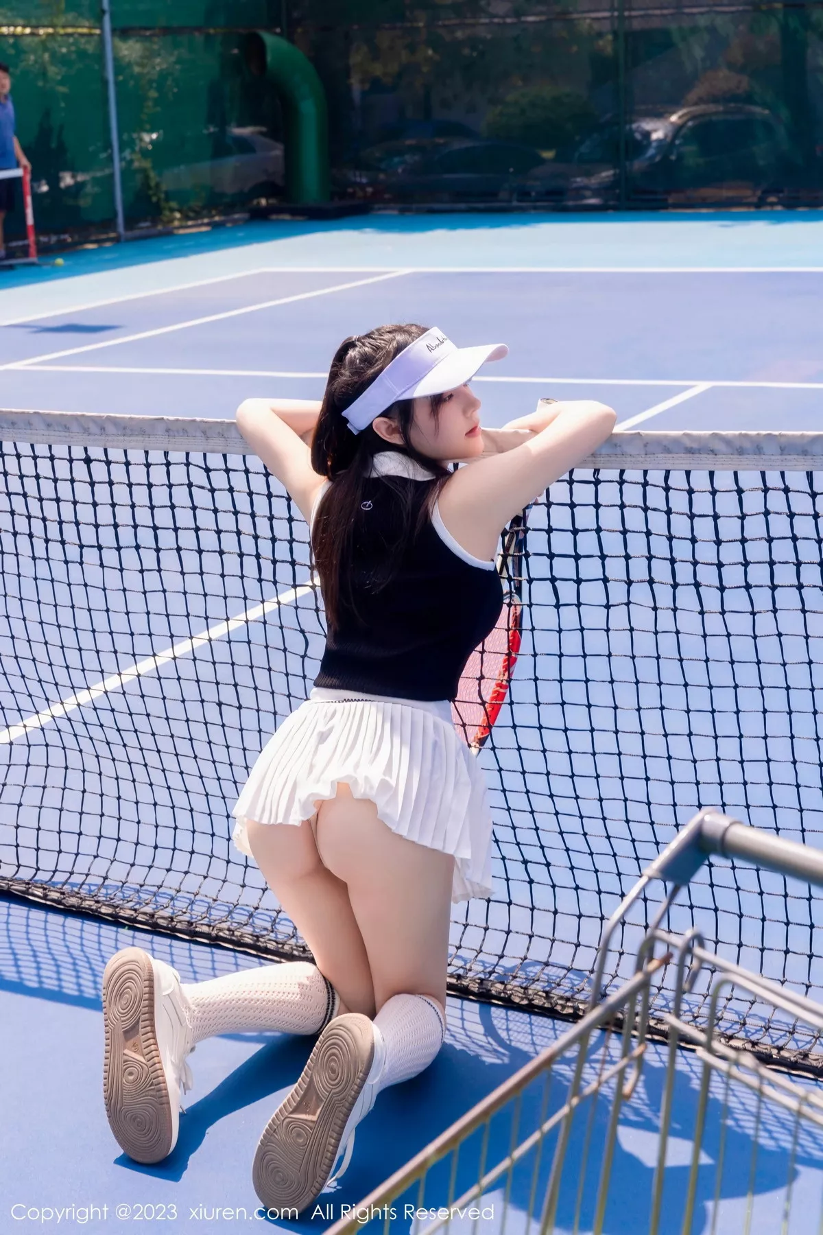 秀人集.com_[XiuRen秀人网]No.7467_模特豆瓣酱性感白色短裙网球运动服饰秀翘臀美腿撩人诱惑写真80P