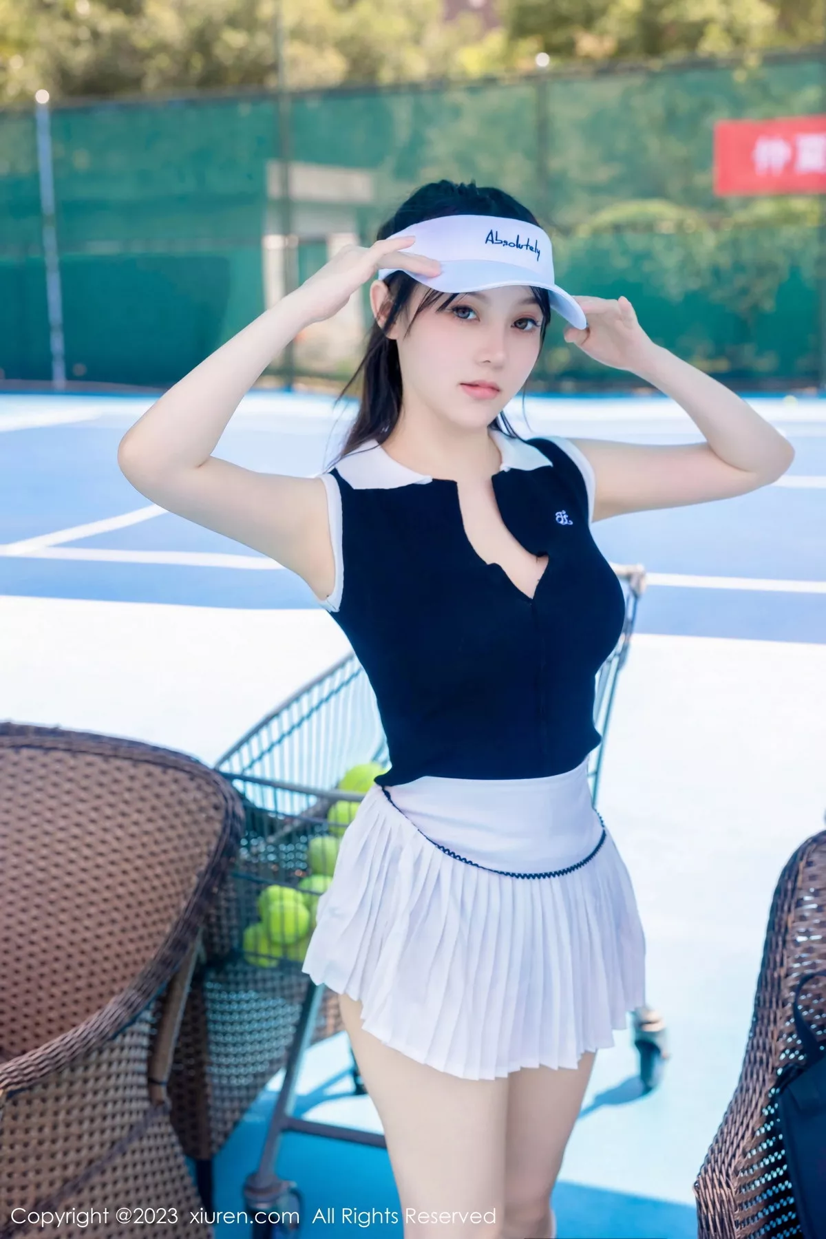 秀人集.com_[XiuRen秀人网]No.7467_模特豆瓣酱性感白色短裙网球运动服饰秀翘臀美腿撩人诱惑写真80P