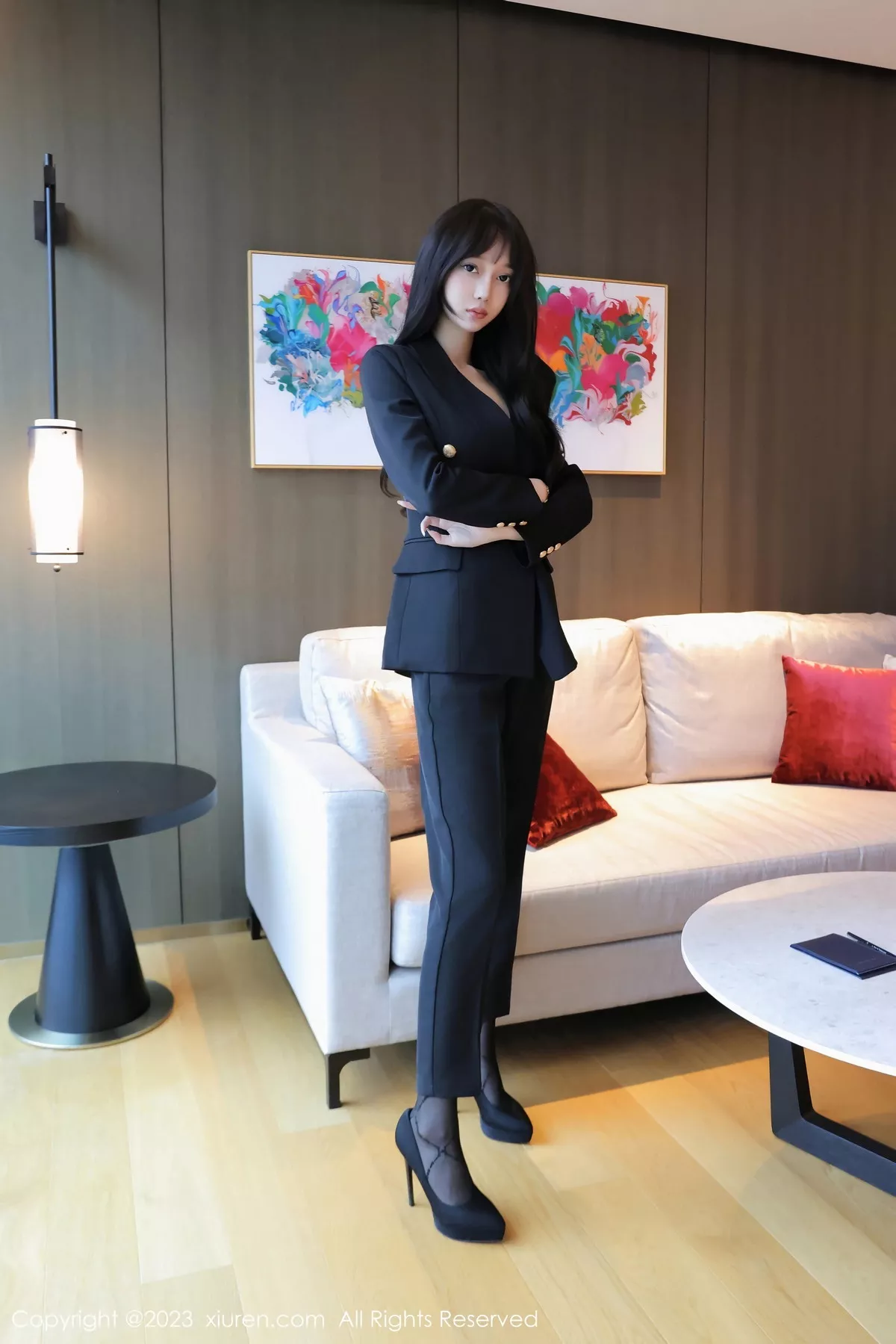 秀人集.com_[XiuRen秀人网]No.7502_模特玥儿玥er性感薄纱暖灰内衣配黑丝裤袜秀曼妙身姿诱惑写真78P