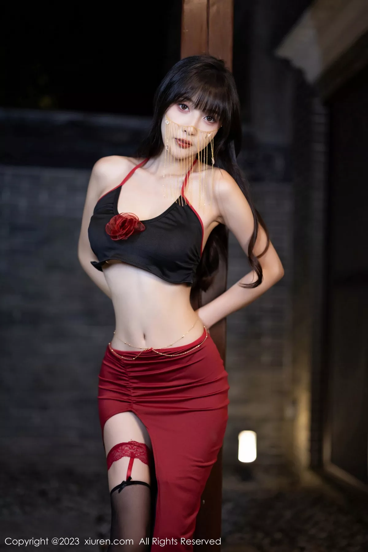 秀人集.com_[XiuRen秀人网]No.7529_模特林星阑私房浴室性感黑色内衣配黑丝吊袜秀曼妙身姿诱惑写真82P