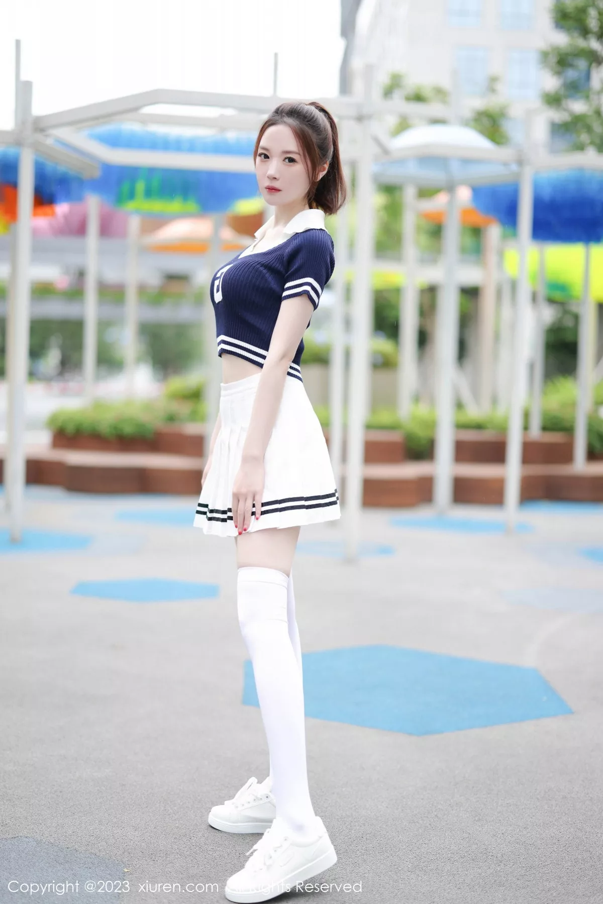 秀人集.com_[XiuRen秀人网]No.7416_模特梦心玥性感运动服饰穿搭粉色蕾丝内衣配白丝袜迷人诱惑写真81P