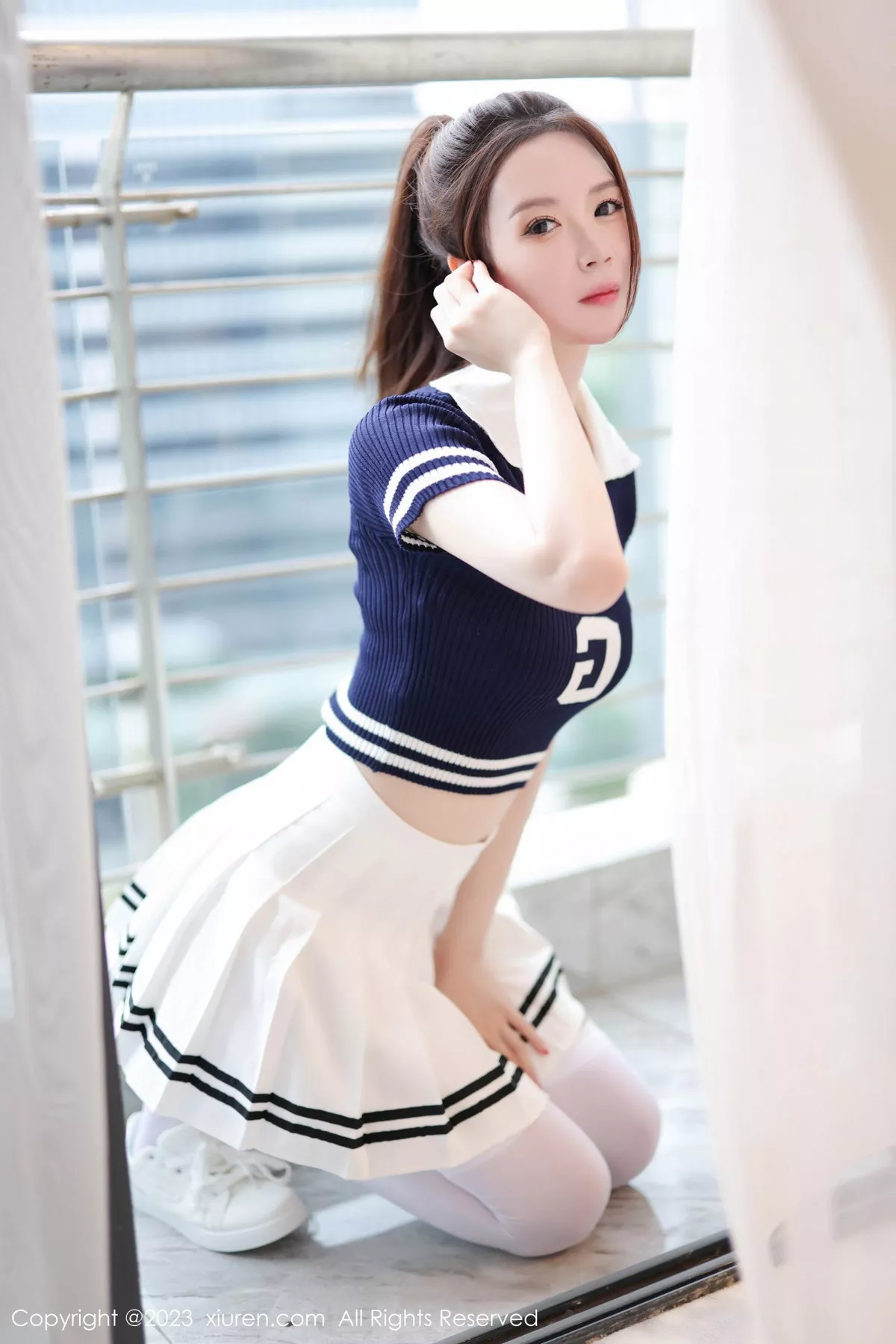 秀人集.com_[XiuRen秀人网]No.7416_模特梦心玥性感运动服饰穿搭粉色蕾丝内衣配白丝袜迷人诱惑写真81P