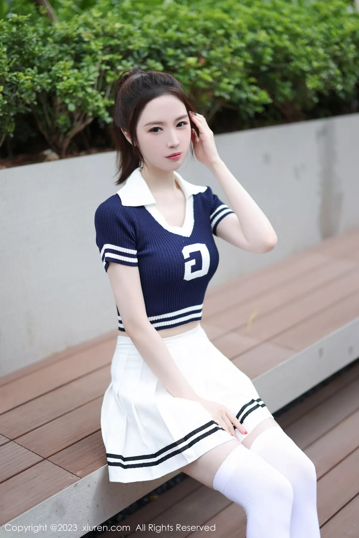 秀人集.com_[XiuRen秀人网]No.7416_模特梦心玥性感运动服饰穿搭粉色蕾丝内衣配白丝袜迷人诱惑写真81P