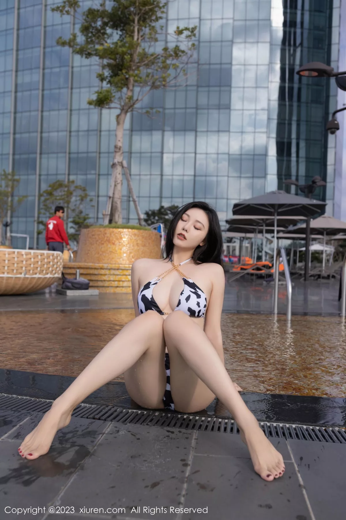 秀人集.com_[XiuRen秀人网]No.7589_模特安然anran私房浴室性感奶牛比基尼半脱秀惹火身材诱惑写真80P