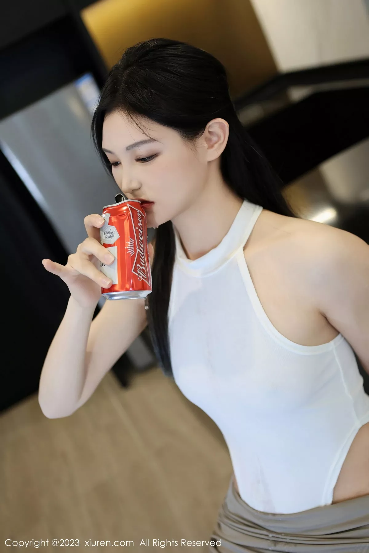 秀人集.com_[XiuRen秀人网]No.7663_新人模特大橘BBKira性感白色高叉连体衣配白丝袜完美诱惑写真78P