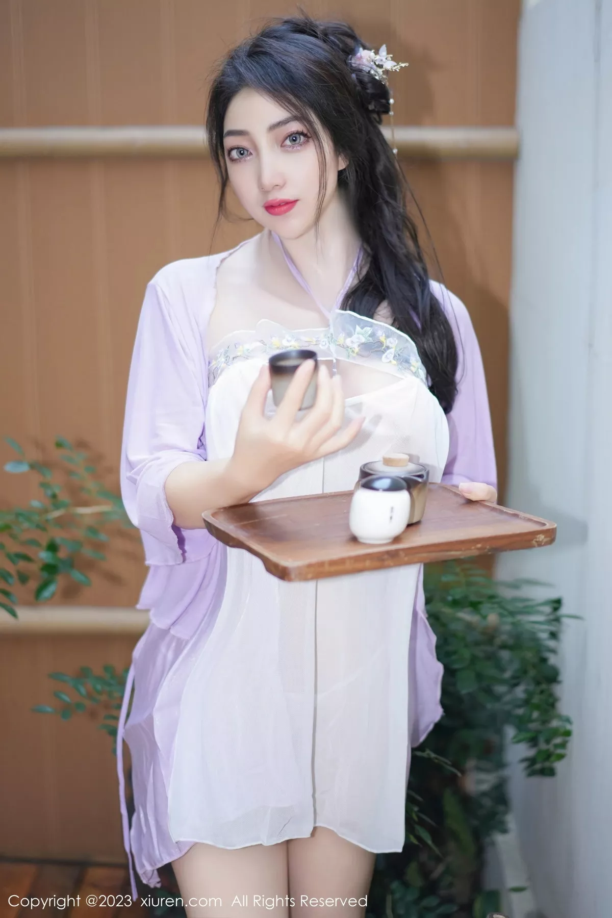 秀人集.com_[XiuRen秀人网]No.7665_模特娇喘JC性感紫色薄纱古典服配情趣内衣秀惹火身材诱惑写真61P