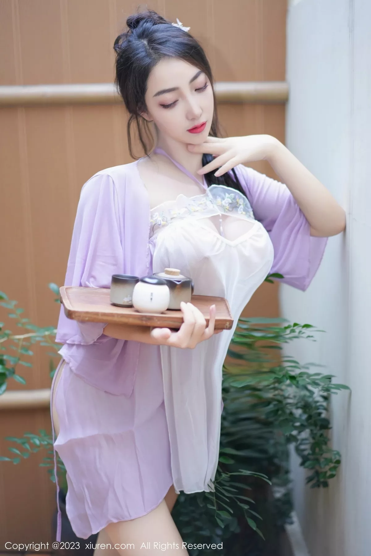 秀人集.com_[XiuRen秀人网]No.7665_模特娇喘JC性感紫色薄纱古典服配情趣内衣秀惹火身材诱惑写真61P