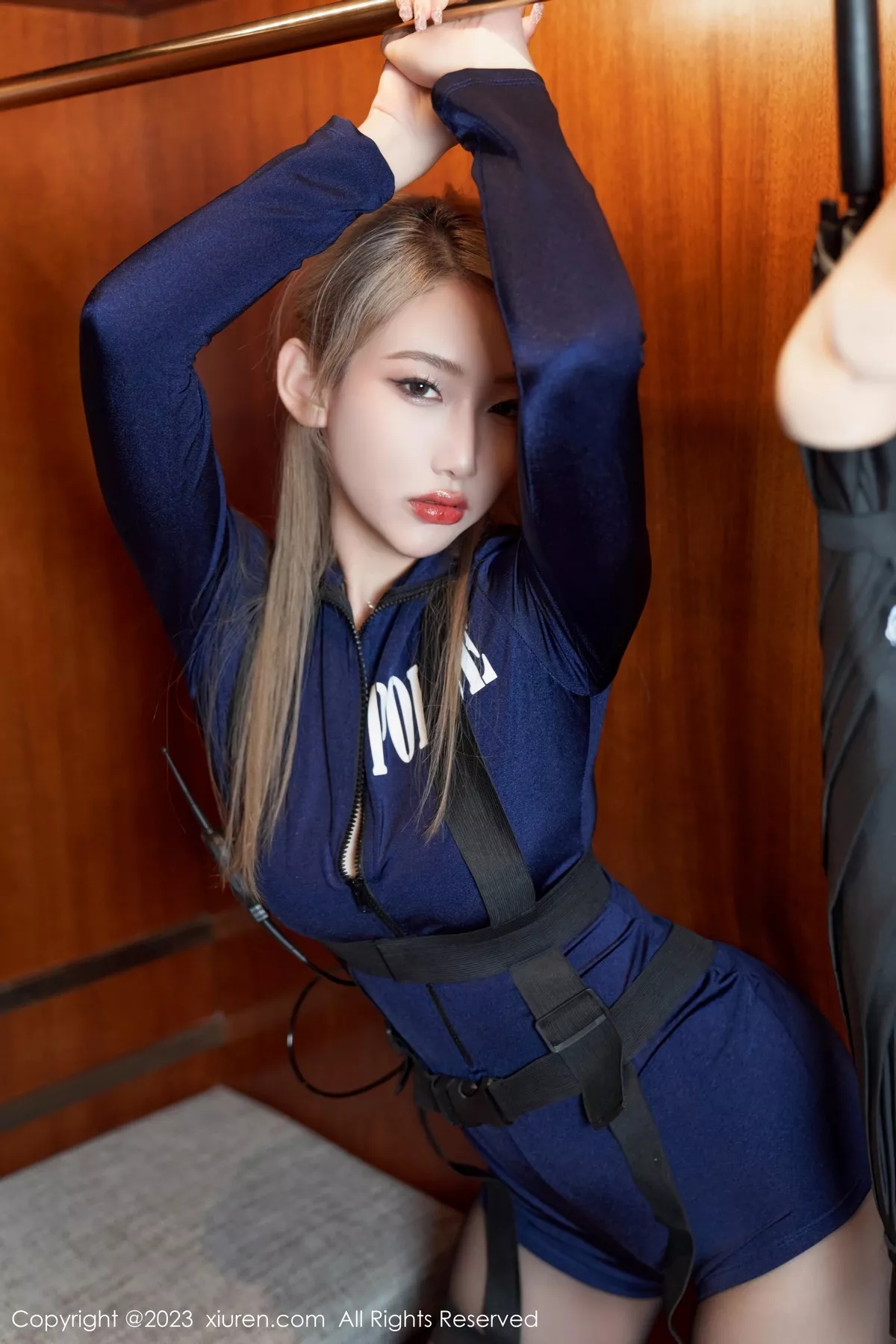 秀人集.com_[XiuRen秀人网]No.7671_模特沈青黛性感深蓝情趣警官制服配超薄无内黑丝惹火诱惑写真80P