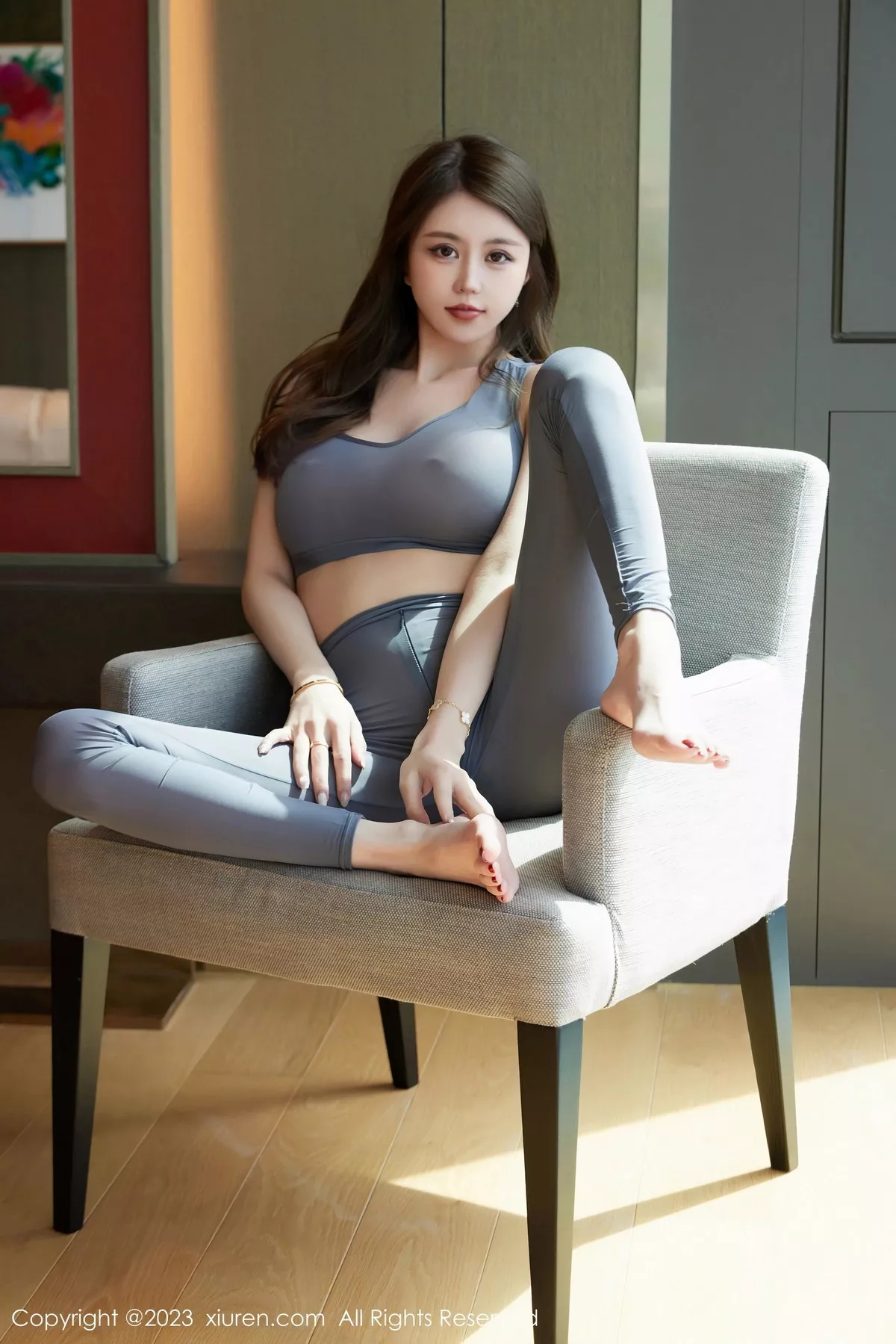 秀人集.com_[XiuRen秀人网]No.7557_模特tina_甜仔性感灰色真空瑜伽服紧身秀凹凸身材惹火诱惑写真64P