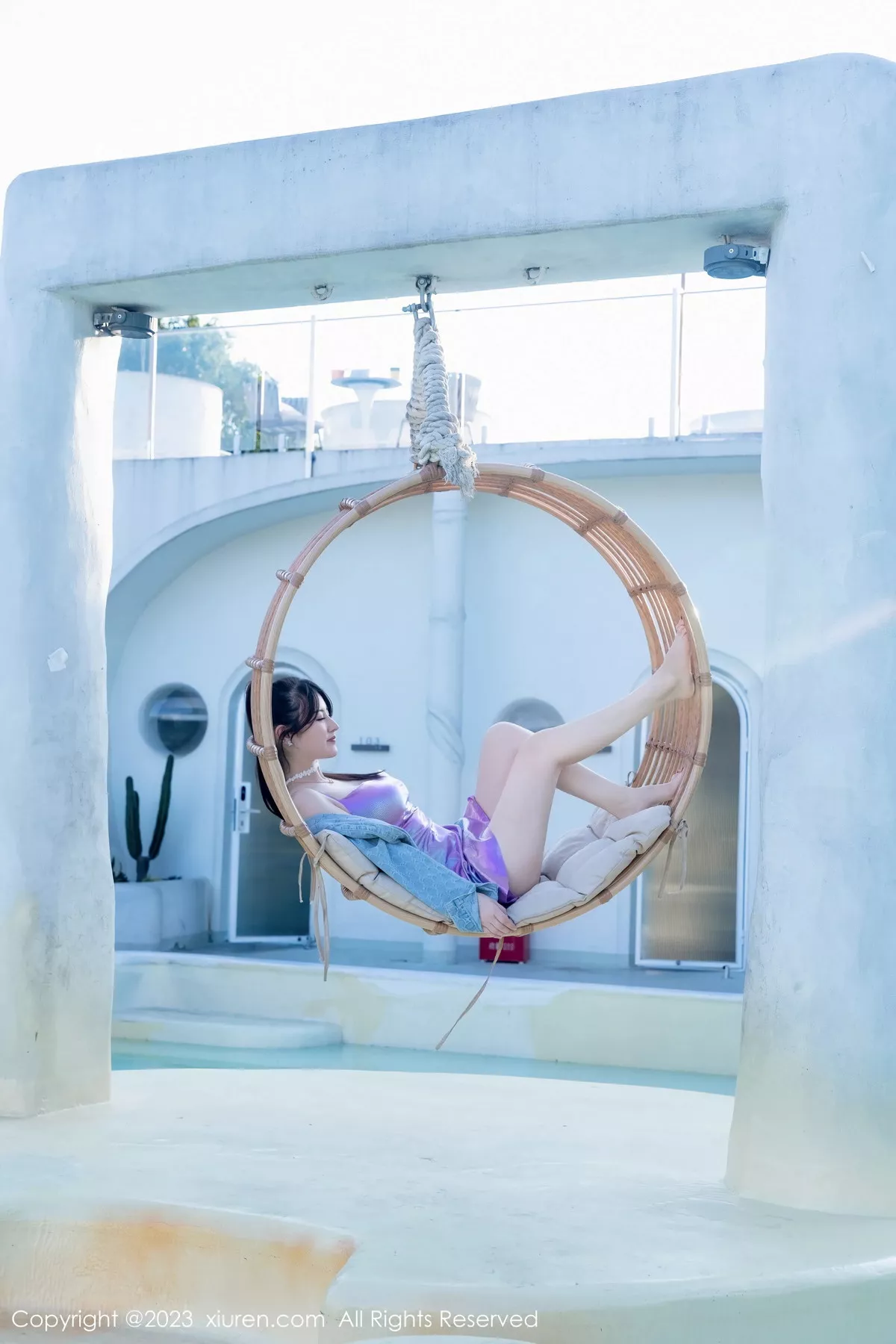 秀人集.com_[XiuRen秀人网]No.7565_模特诗诗kiki性感紫色吊带短裙+蓝灰死库水秀惹火身材诱惑写真80P