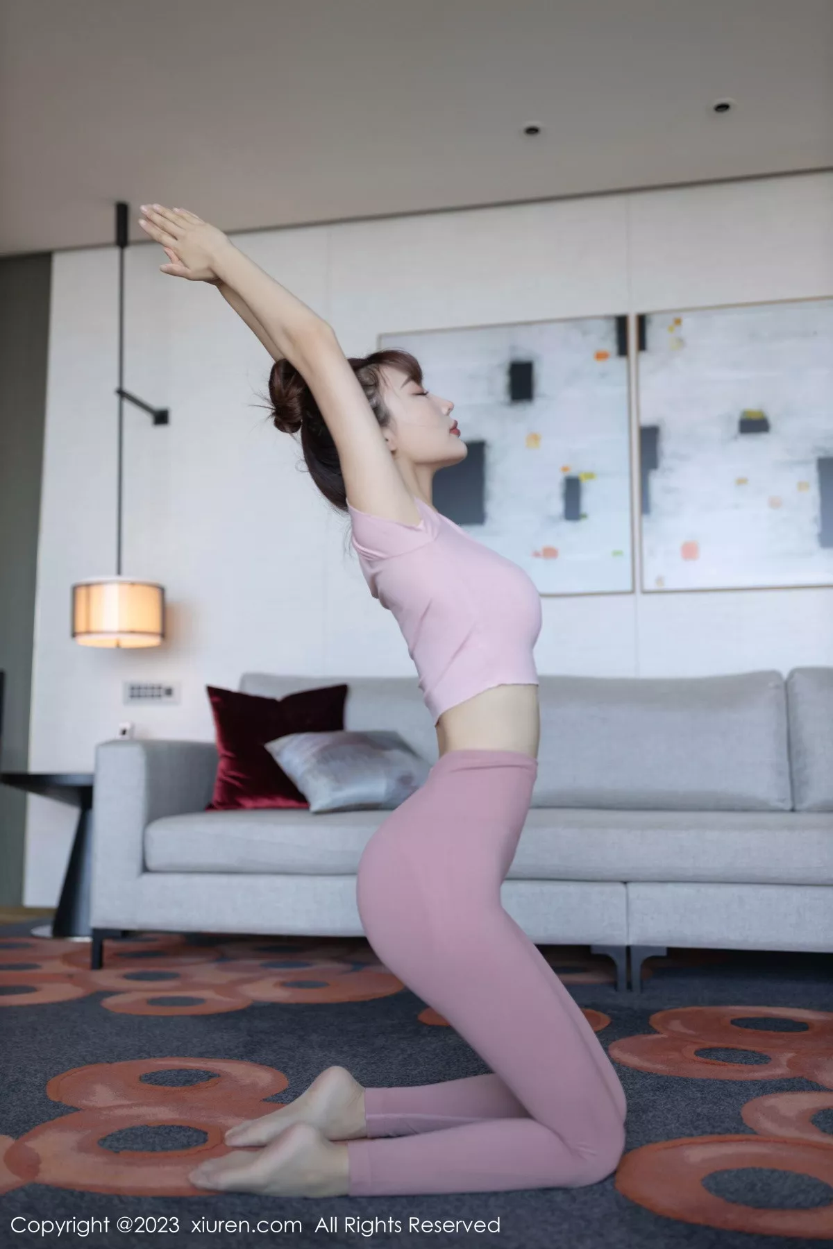 秀人集.com_[XiuRen秀人网]No.7746_模特陆萱萱私房性感粉色瑜伽服饰紧身秀完美身材撩人诱惑写真80P