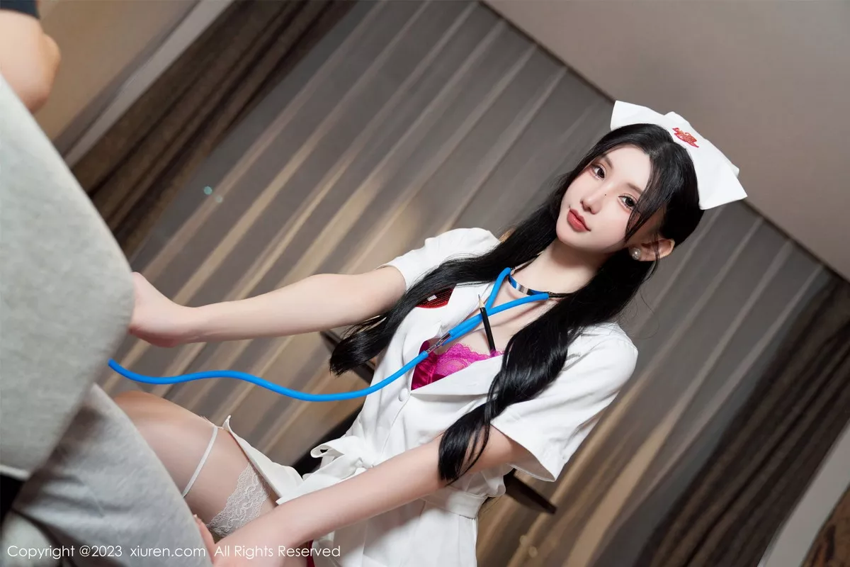 秀人集.com_[XiuRen秀人网]No.7755_女神周于希Sally私人护士主题性感红色蕾丝内衣配白丝袜诱惑写真94P