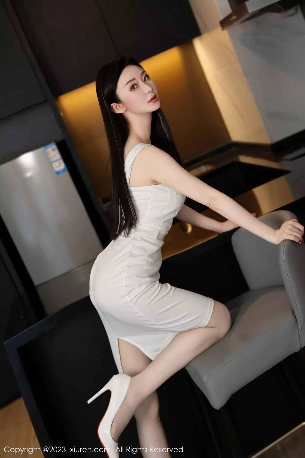 秀人集.com_[XiuRen秀人网]No.7756_模特田兮白性感白色连衣短裙露白色蕾丝内衣秀丰腴身姿诱惑写真83P