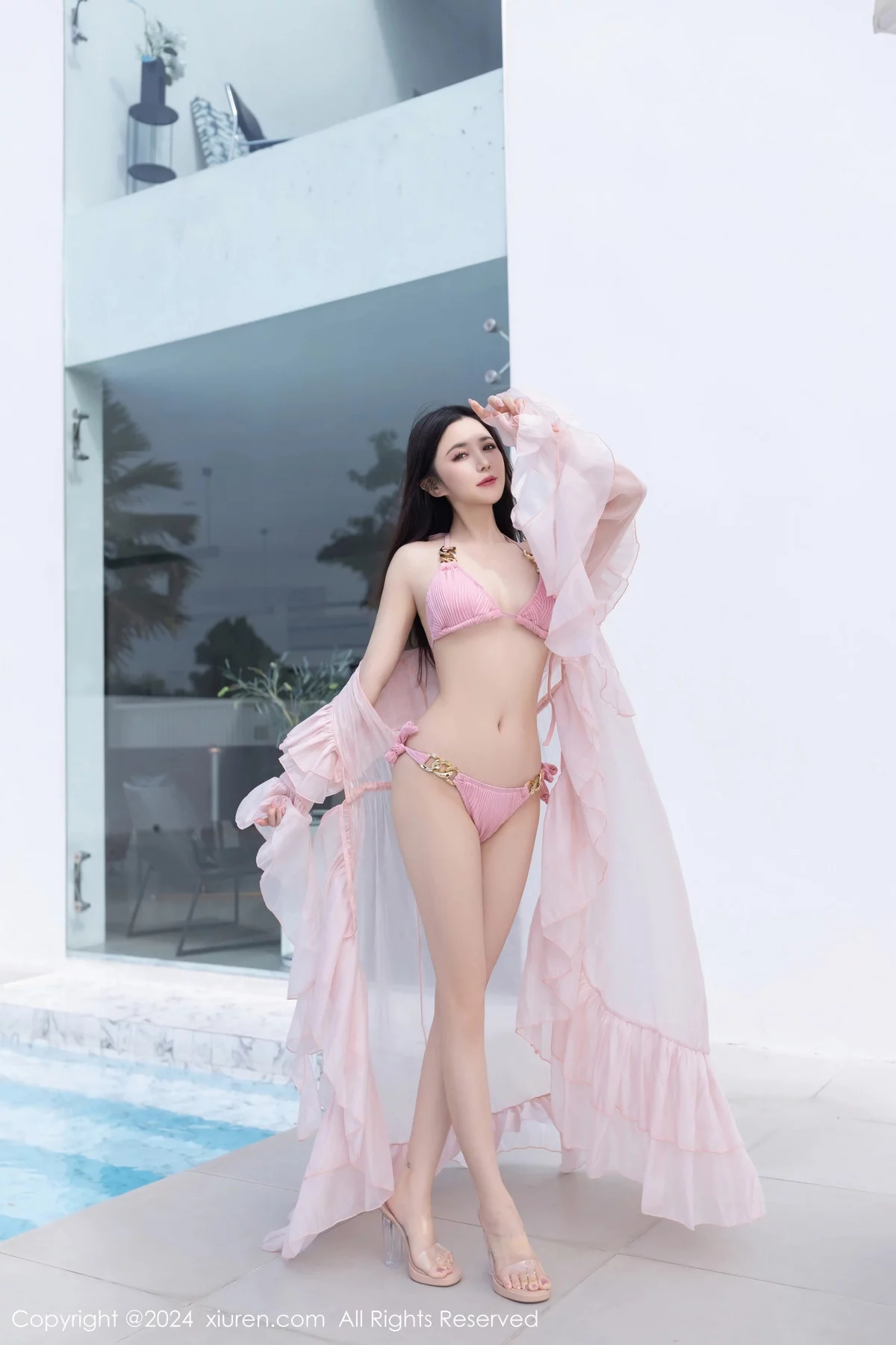 秀人集.com_[XiuRen秀人网]No.7920_模特鱼子酱Fish泳池边性感粉色比基尼服饰秀曼妙身姿诱惑写真81P
