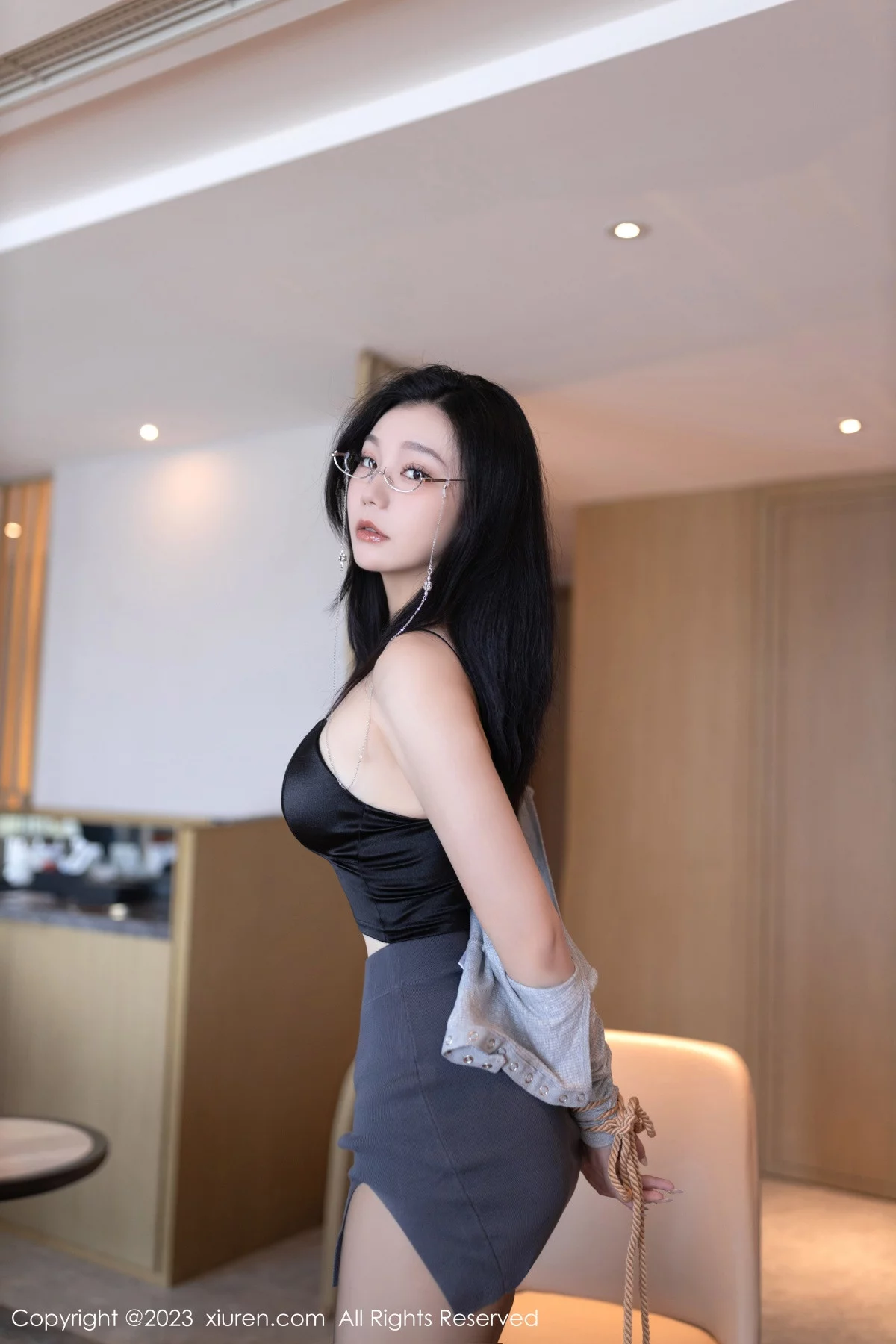 秀人集.com_[XiuRen秀人网]No.7831_模特安然anran教师角色性感黑色内衣配超薄黑丝情趣捆绑诱惑写真79P