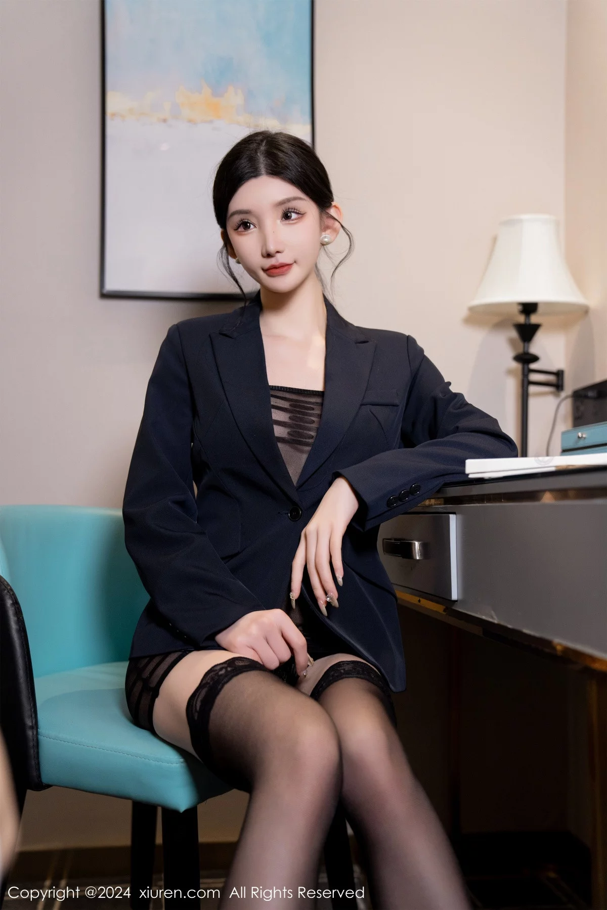 秀人集.com_[XiuRen秀人网]No.7956_女神周于希Sally性感深色上衣露超薄黑丝秀惹火身材撩人诱惑写真98P