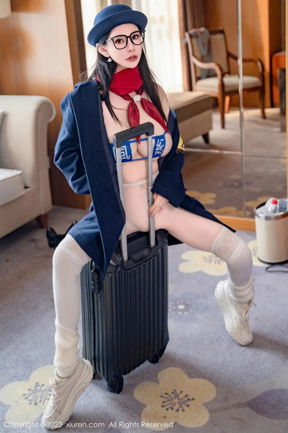 秀人集.com_[XiuRen秀人网]No.7839_新人模特悦悦姐性感JK制服露风纪内衣秀丰满身材撩人诱惑写真75P