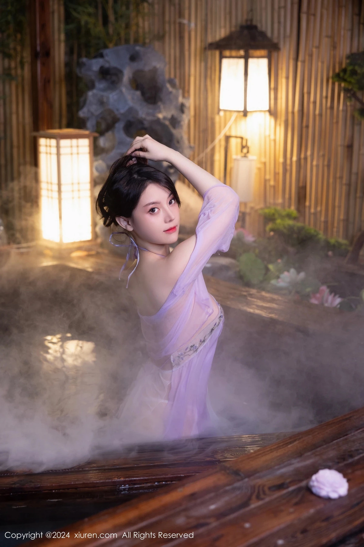 秀人集.com_[XiuRen秀人网]No.8059_模特豆瓣酱性感轻透紫色古装服饰透视秀惹火身材极致诱惑写真80P