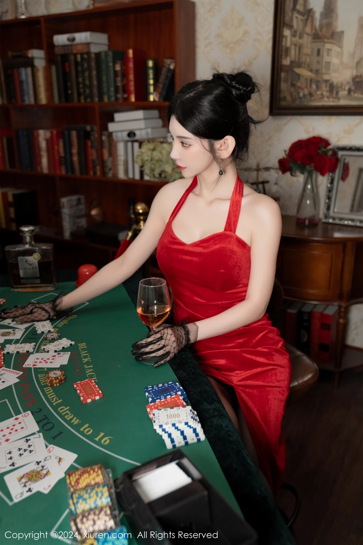 秀人集.com_[XiuRen秀人网]No.8097_女神周于希Sally荷官角色扮演红色露肩服饰配无内黑丝诱惑写真106P