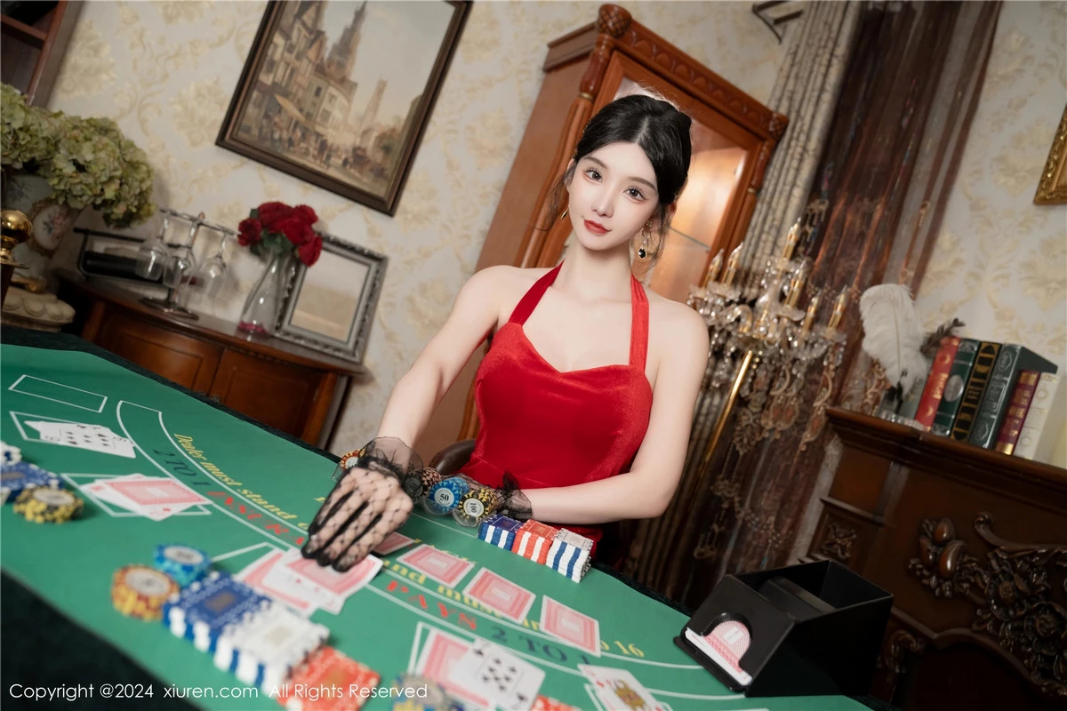 秀人集.com_[XiuRen秀人网]No.8097_女神周于希Sally荷官角色扮演红色露肩服饰配无内黑丝诱惑写真106P