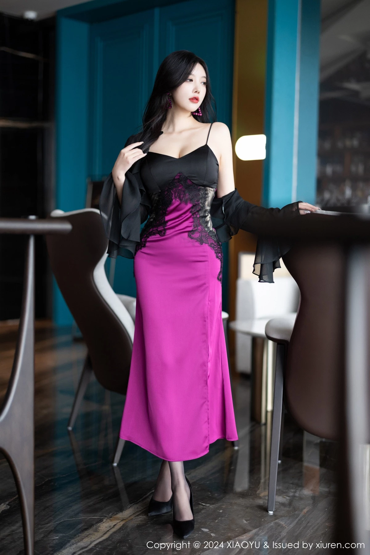 秀人集.com_[XiaoYu画语界]Vol.1192_女神杨晨晨Yome性感吊带裙+黑色情趣服饰秀完美身材诱惑写真85P