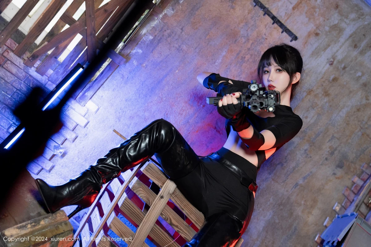 秀人集.com_[XiuRen秀人网]No.8177_模特波巧酱冷艳女特工主题性感黑色镂空服饰秀曼妙身姿诱惑写真91P