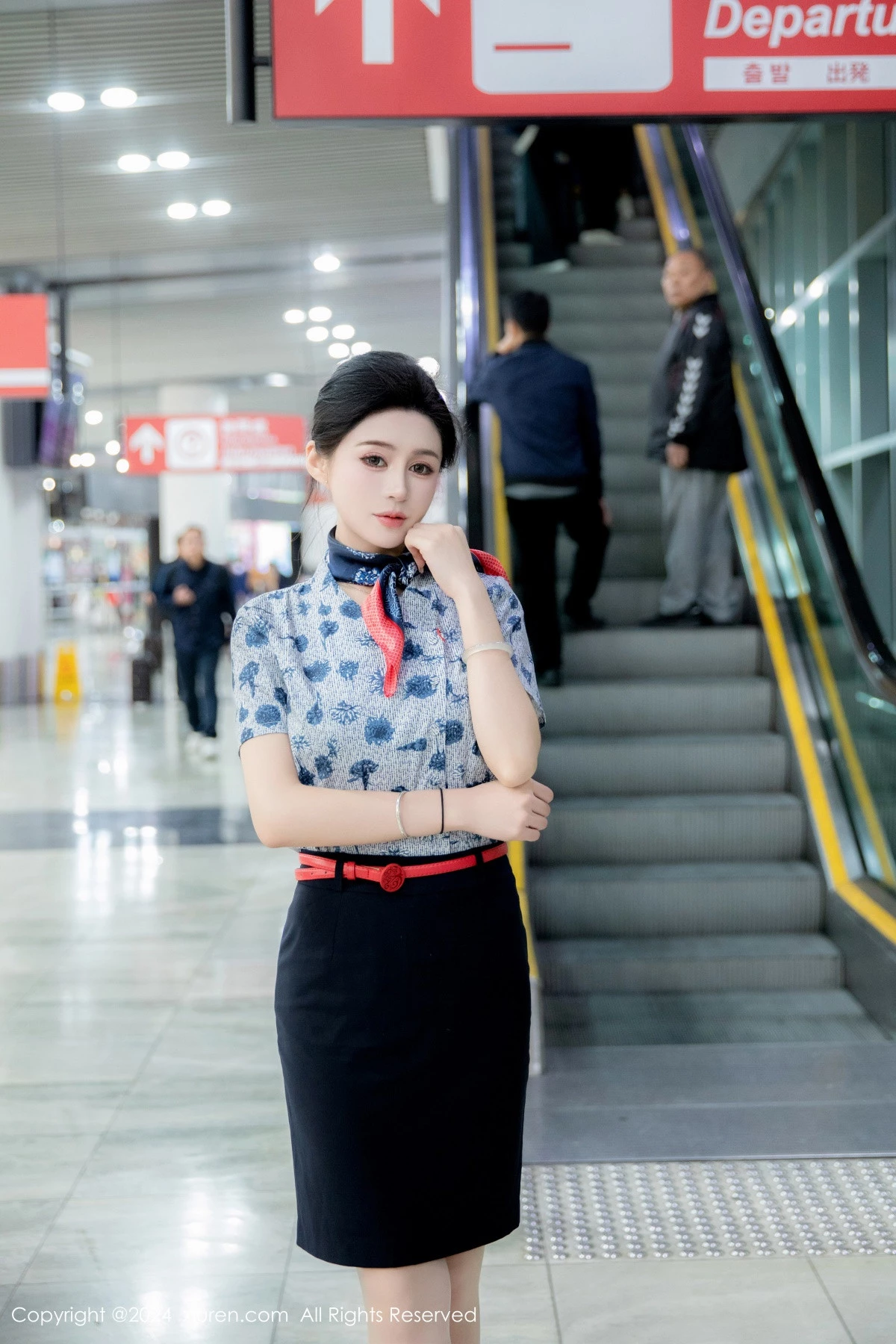 秀人集.com_[XiuRen秀人网]No.8248_模特林幼一性感空姐制服露绿色内衣配开档肉丝秀丰腴身姿诱惑写真78P