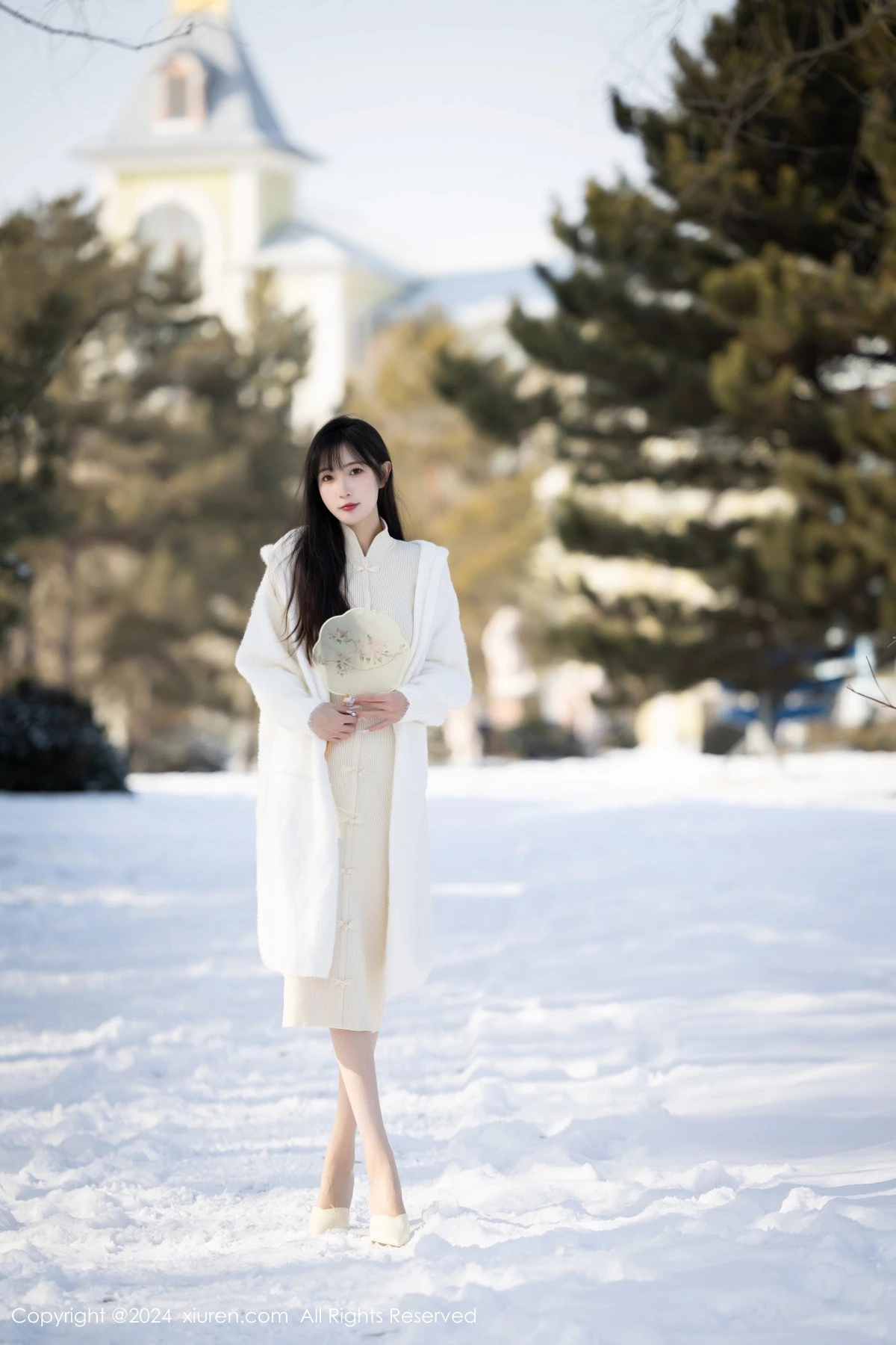 秀人集.com_[XiuRen秀人网]No.8307_模特林星阑性感白色连衣长裙露白色吊带内衣秀曼妙身姿诱惑写真82P