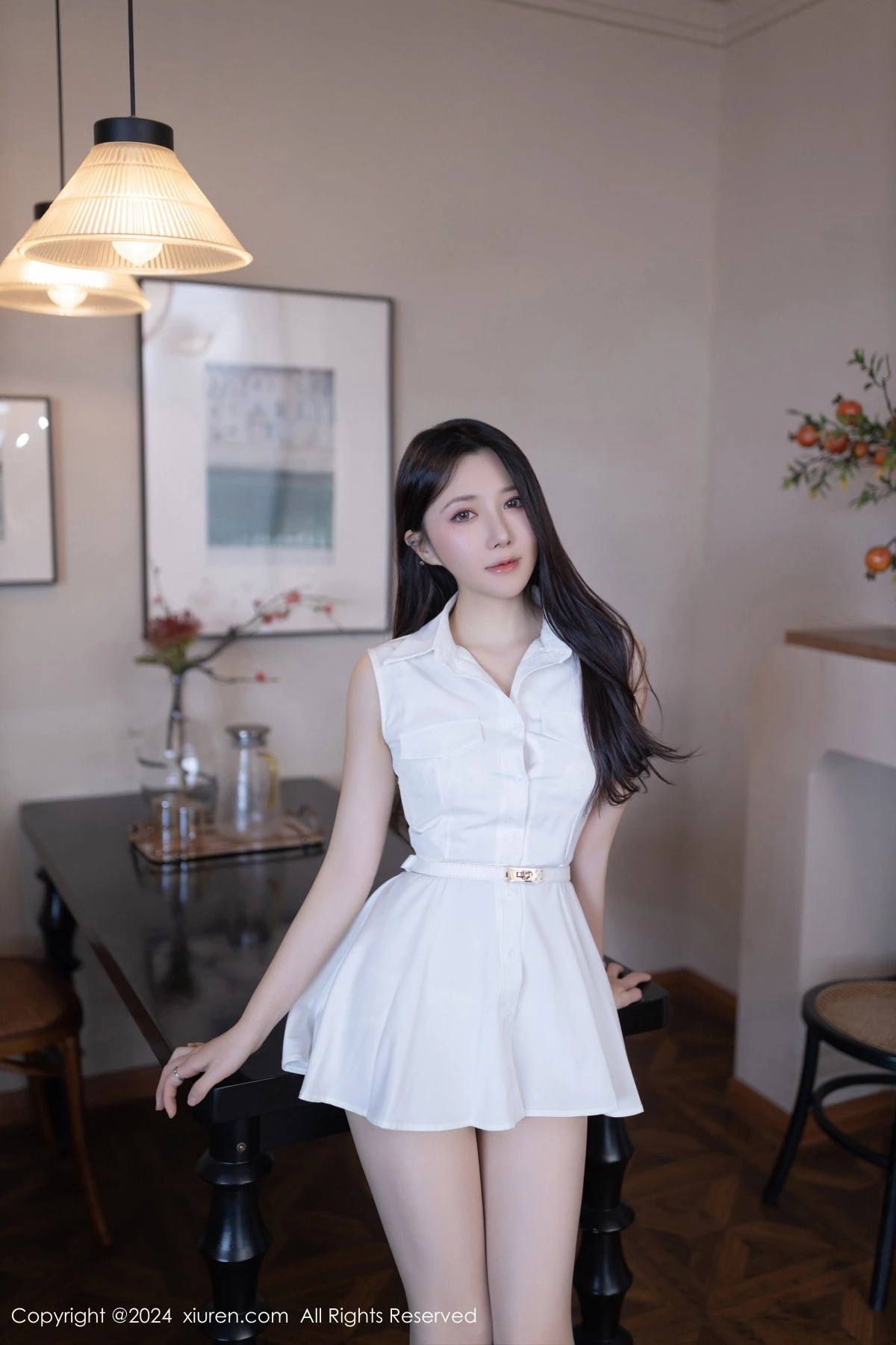 秀人集.com_[XiuRen秀人网]No.8315_模特鱼子酱Fish性感白色连衣短裙露白色内衣秀曼妙身姿迷人写真80P