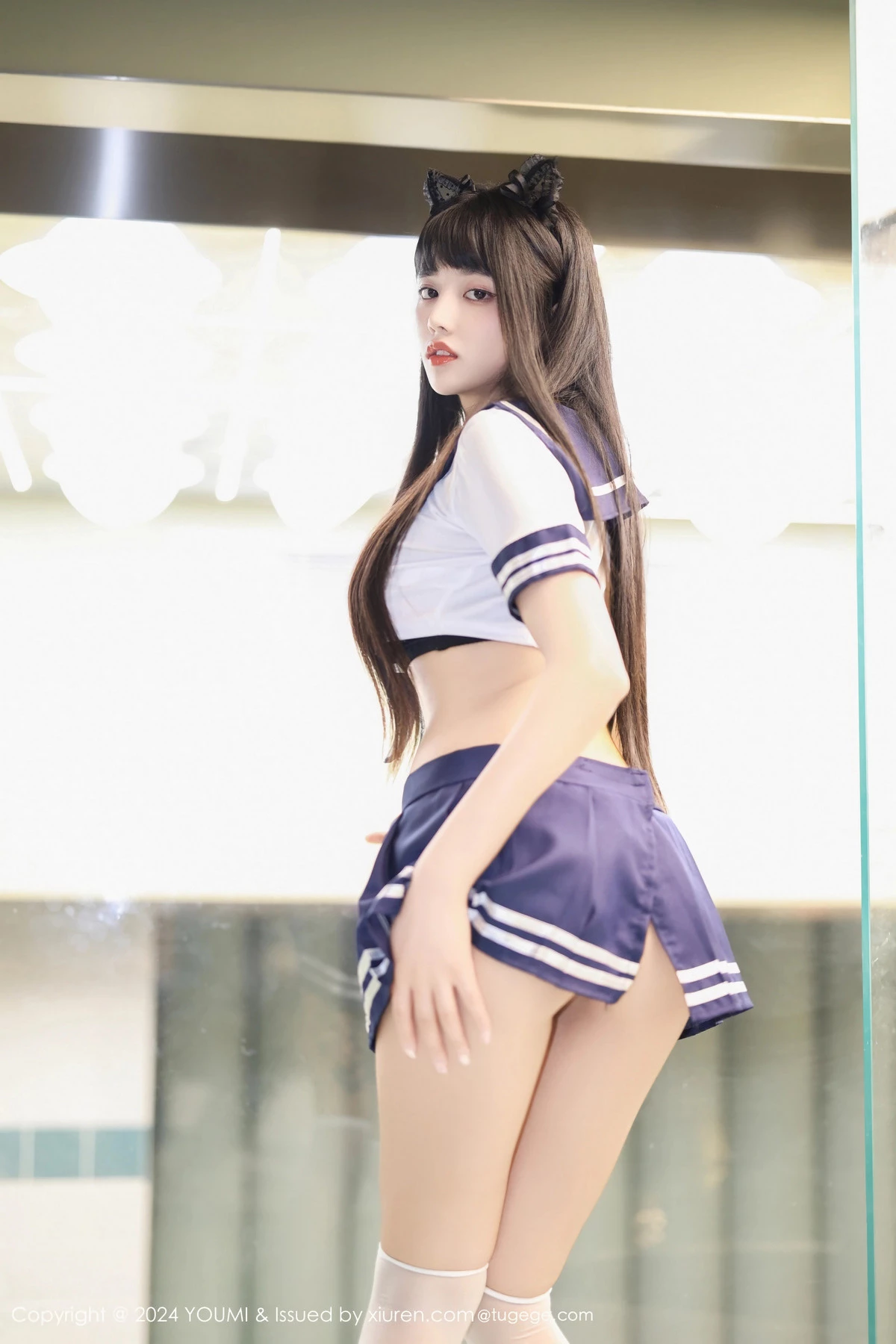 秀人集.com_[YouMi尤蜜荟]Vol.1048_模特赵可欣baby性感超短JK制服配白色丝袜秀曼妙身姿完美写真51P