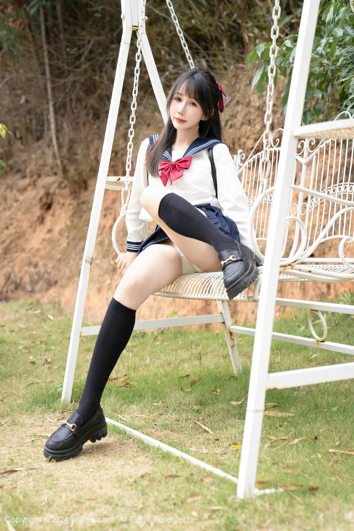 秀人集.com_[XiuRen秀人网]No.8365_模特波巧酱长白山旅拍性感学妹制服配黑丝袜秀曼妙身姿诱惑写真85P