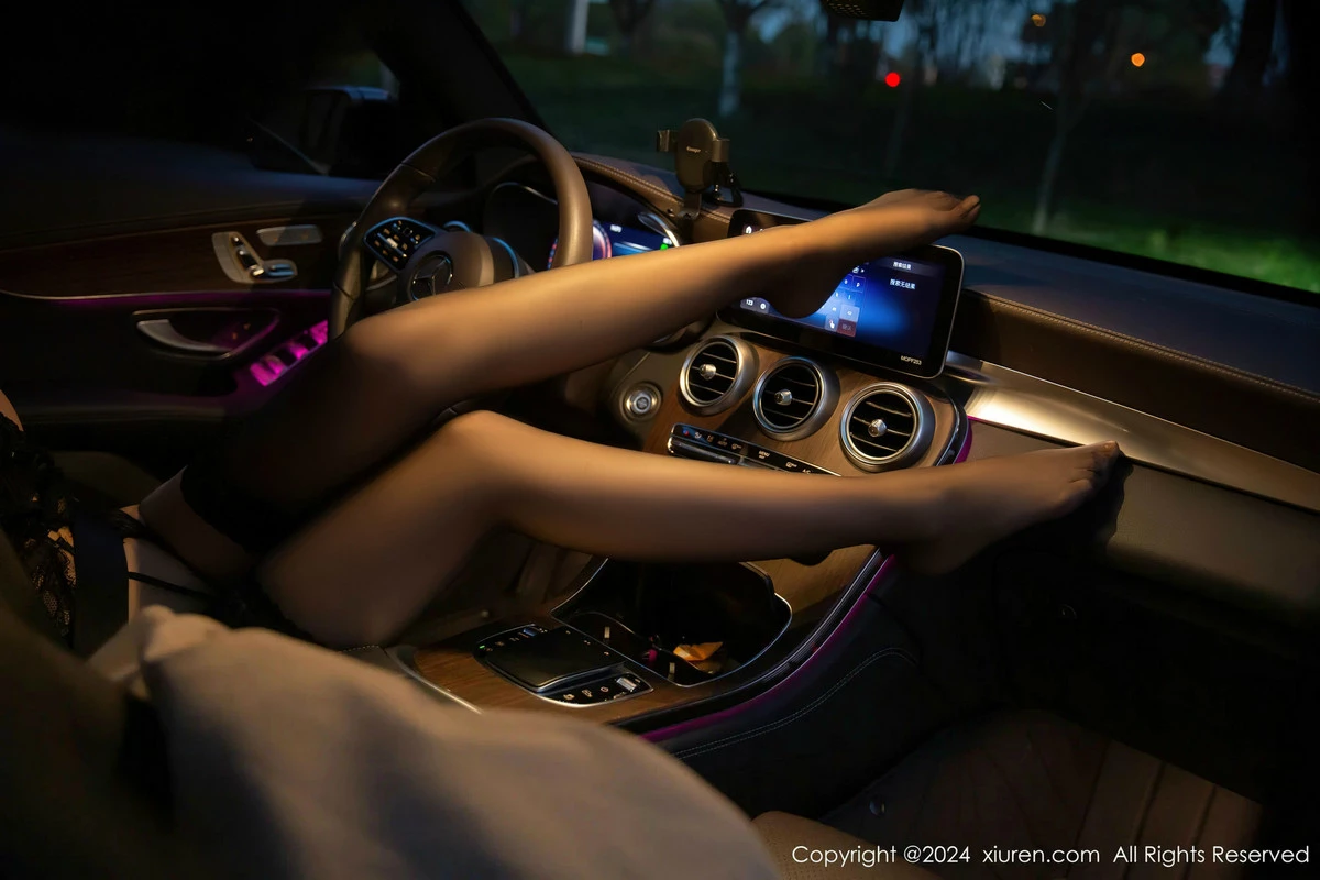 秀人集.com_[XiuRen秀人网]No.8371_女神绮里嘉ula车内场景性感黑色蕾丝内衣配黑丝吊袜撩人诱惑写真77P