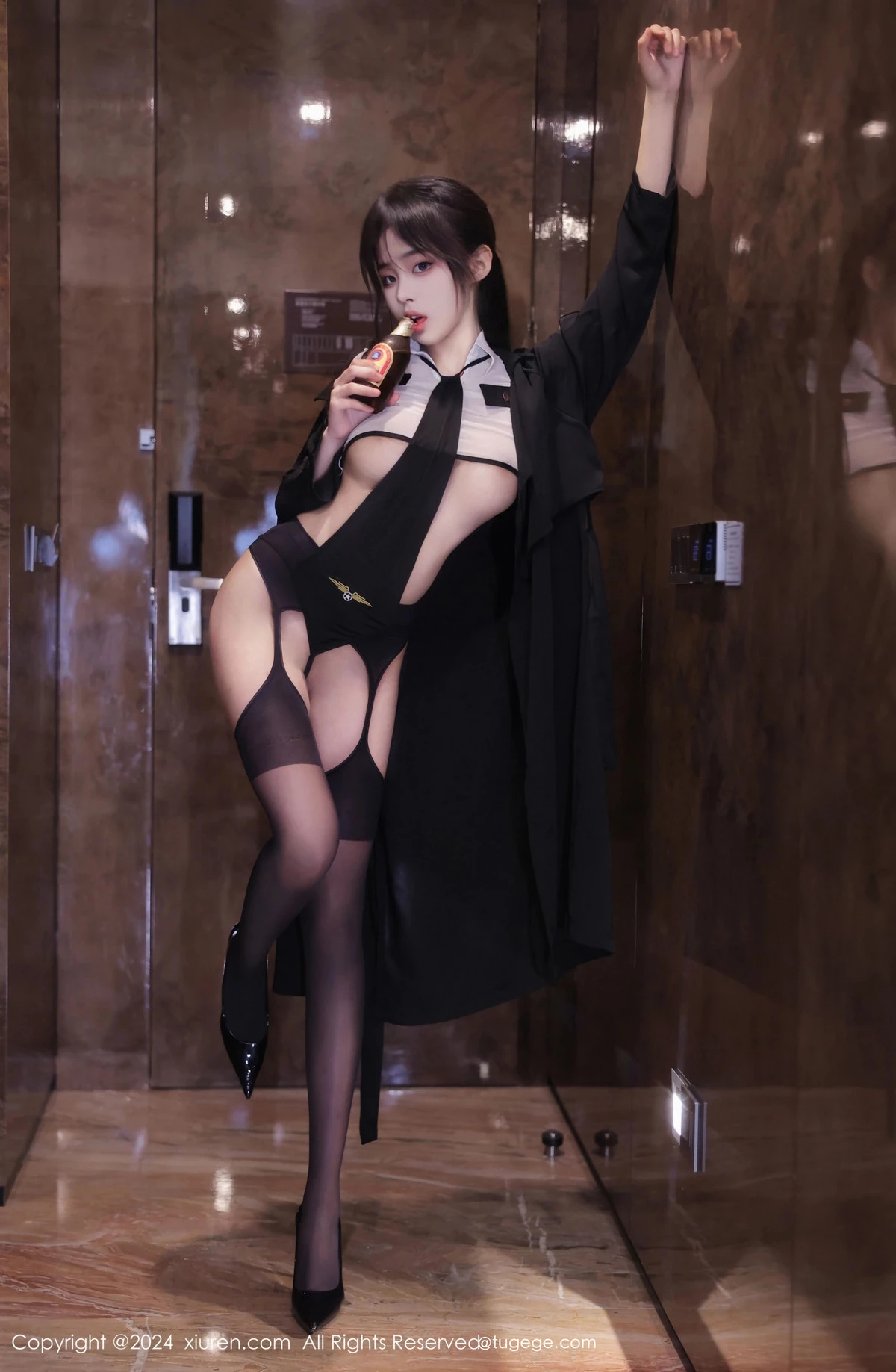 秀人集.com_[XiuRen秀人网]No.8265_新人模特王心悦性感白色薄透情趣制服配黑丝吊袜撩人诱惑写真77P