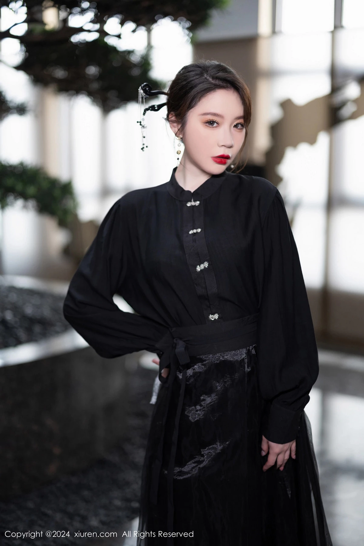 秀人集.com_[XiuRen秀人网]No.8465_模特梦心玥性感黑色长裙露浅黄色内衣秀高挑曼妙身姿诱惑写真82P