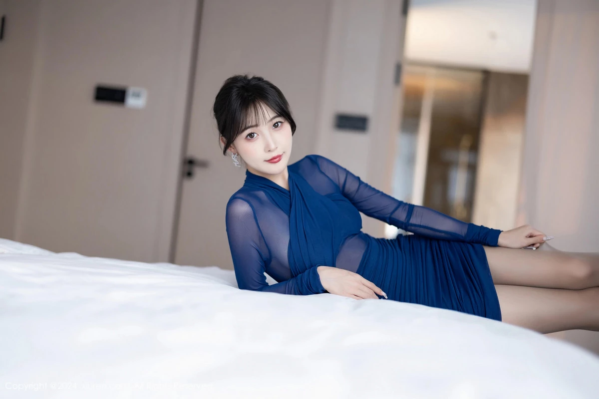 秀人集.com_[XiuRen秀人网]No.8445_模特林星阑性感蓝色连衣短裙+黑色轻透连衣短裙配丝袜诱惑写真88P